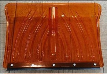 Лопата "КРЕПЫШок" ПОЛИКАРБОНАТ ОРАНЖЕВЫЙ 465*340