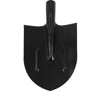 Лопата копальная остроконечная с ребрами жесткости