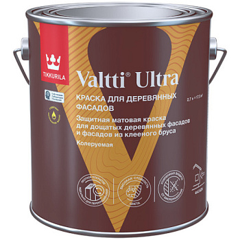 Краска для деревянных фасадов Tikkurila Valtti Ultra  Краска для деревянных фасадов Tikkurila Valtti Ultra