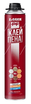 Клей-пена профессиональная всесезонная ZIGGER PF 750мл 830 г.
