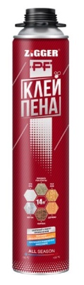 Клей-пена профессиональная всесезонная ZIGGER PF 750мл 830 г.