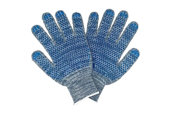 Перчатки ХБ с ПВХ (5 нит.)