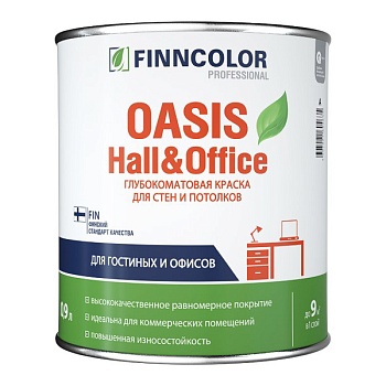 Краска для стен и потолков Oasis Hall&Office Краска для стен и потолков Oasis Hall&Office