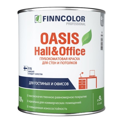 Краска для стен и потолков Oasis Hall&Office Краска для стен и потолков Oasis Hall&Office