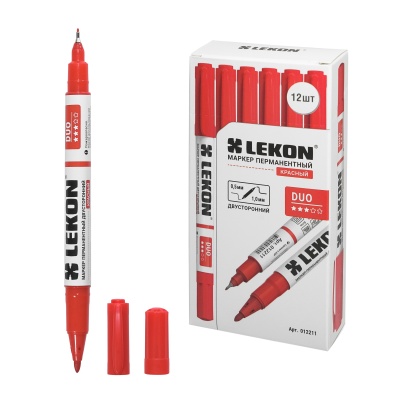 Двухсторонний маркер перманентный LEKON
