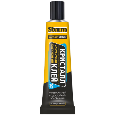 Клей контактный STURM КРИСТАЛЛ 30 мл в шоу-боксе