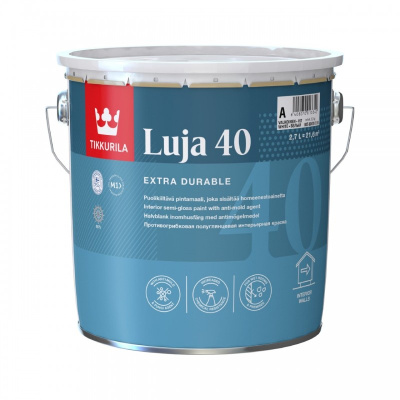 Краска интерьерная с защитой от плесени Tikkurila Luja 40 Краска интерьерная с защитой от плесени Tikkurila Luja 40