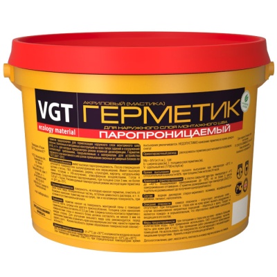 Герметик паропроницаемый акриловый для наружных и внутренних работ