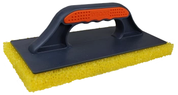 Терка DЕCOR 2К 280х140 мм грубый желтый поролон