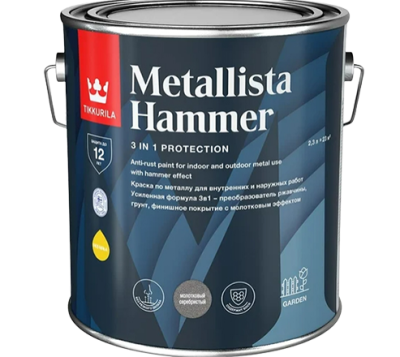 Молотковая краска по металлу Metallista Hammer