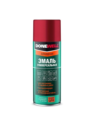Эмаль универсальная алкидная DONEWELL белая глянцевая Эмаль универсальная алкидная DONEWELL белая глянцевая