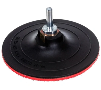 Диск опорный для кругов самозацепляющихся с адаптером для дрели TSUNAMI 125мм М14 10мм