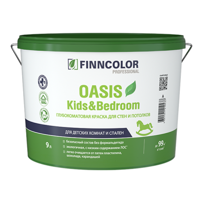 Краска для детских комнат и спален Oasis Kids&Bedroom Краска для детских комнат и спален Oasis Kids&Bedroom
