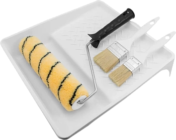 Набор малярный Универсальный +  ванночка 320х350мм валик кисть 2 шт