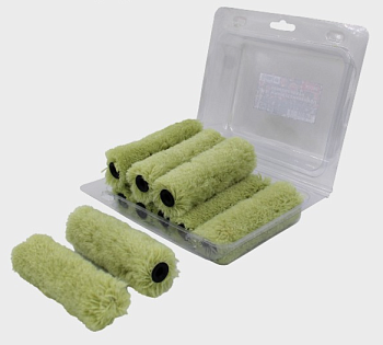 Набор роликов полиакрил зеленый в блистере