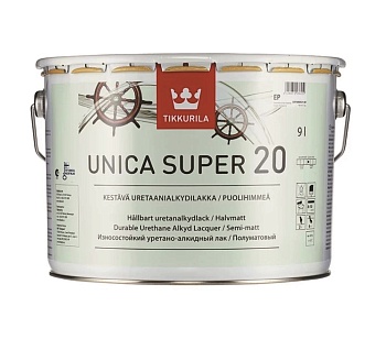 Лак уретано алкидный UNICA SUPER 20 EP полуматовый
