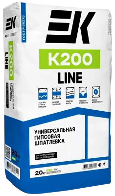 Универсальная гипсовая шпатлевка ЕК K200 LINE Универсальная гипсовая шпатлевка ЕК K200 LINE