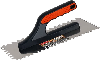 Гладилка DЕCOR 3K 280х130 мм Нерж. зуб 6х6 мм + 8х8 мм 0,7 мм