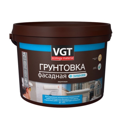 Грунтовка фасадная ЗИМНЯЯ (ДО -10°С) ВД-АК-0301 Грунтовка фасадная ЗИМНЯЯ (ДО -10°С) ВД-АК-0301