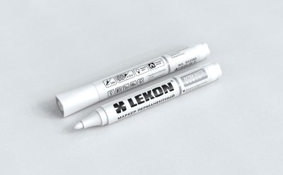 Маркер LEKON EХTRA WHITE 3мм перманентный