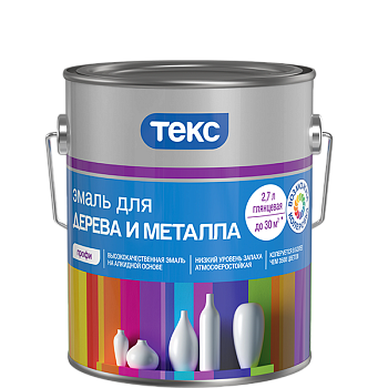 Эмаль для дерева и металла Профи полуматовая Эмаль для дерева и металла Профи полуматовая