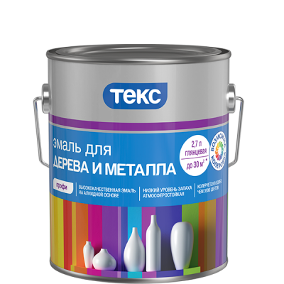 Эмаль для дерева и металла Профи матовая Эмаль для дерева и металла Профи матовая
