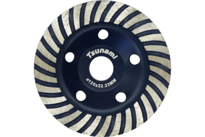 Чашка алмазная по бетону Turbo 125х22,23 TSUNAMI
