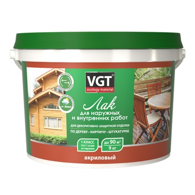 Лак акриловый для наружных и внутренних работ МАТОВЫЙ