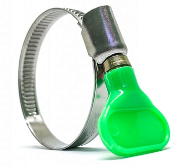 Хомут с ключом нерж.сталь