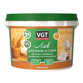 Лак по дереву акриловый для бань и саун Лак по дереву акриловый для бань и саун
