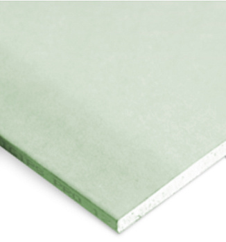 Плита строительная влагостойкая для сухой штукатурки (ГКЛВ-Магма)