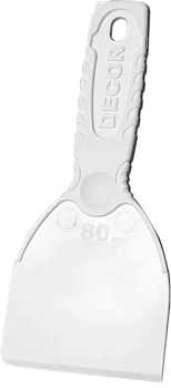 Шпатель для деликатных работ DECOR 80 мм пластмасса