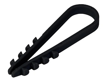Дюбель-хомут нейлон черный