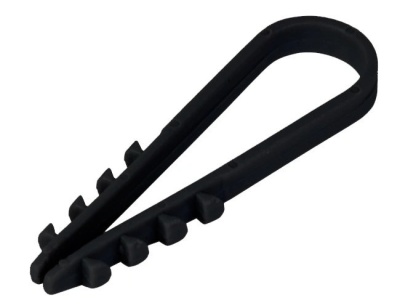 Дюбель-хомут нейлон черный