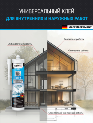 Клей Kim Tec 96 универсальный кристально прозрачный