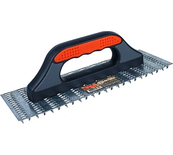 Тёрка DECOR 2К 295х125 мм для рыхления наружного слоя утеплителя 