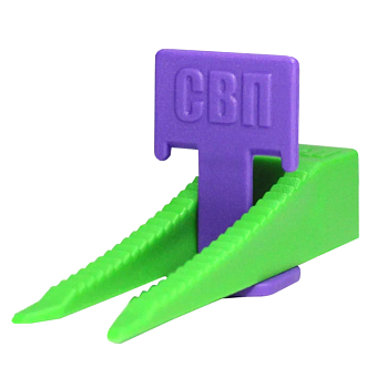 Зажим флажок 1,4 мм 40 шт и клин 40 шт ведро