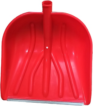 Лопата морозостойкая КУПЕЦ цветная с алюминевой планкой