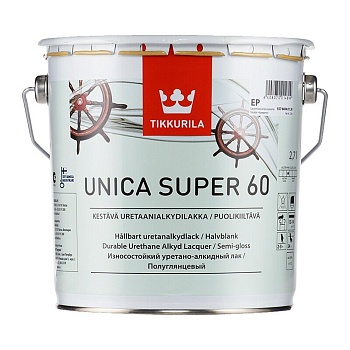 Лак уретано алкидный UNICA SUPER 60 EP полулянцевый
