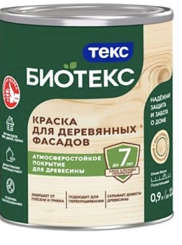 Краска для деревянных фасадов BIOTEKS Краска для деревянных фасадов BIOTEKS