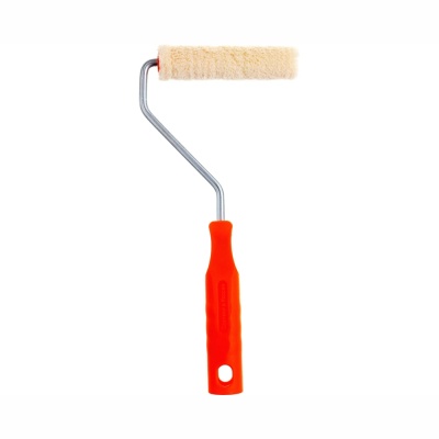 Мини валик велюр 100 мм удлинённая ручка