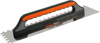 Гладилка DЕCOR 3K 480х130 мм Нерж. зуб 12х12 мм 0,7 удлинённая