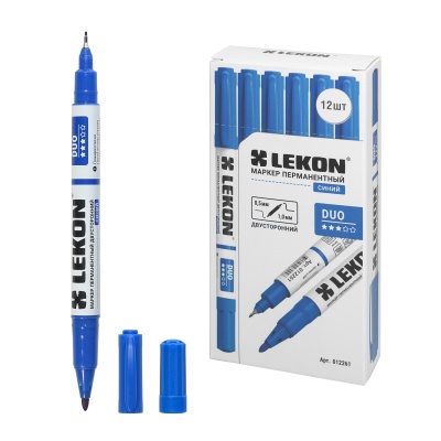 Двухсторонний маркер перманентный LEKON