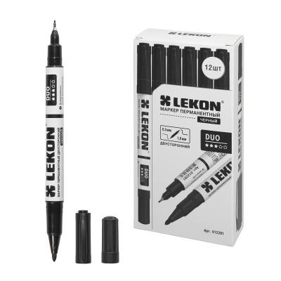 Двухсторонний маркер перманентный LEKON